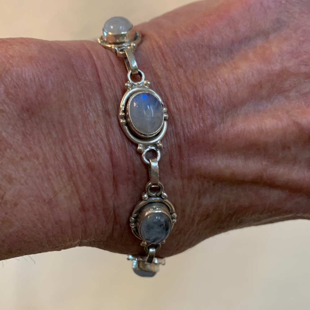 Moonstone Handmade Tibetan Bracelet ~